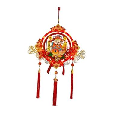 Imagem de Esquirla Decoração para o Ano Lunar Chinês, Enfeite para o Festival da Primavera, Pingente para Pendurar do Ano do Cavalo para Porta de Entrada