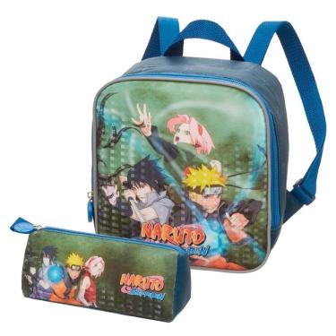 Imagem de Lancheira Naruto Time 7 V/Azul - Pacific | Estojo Simples