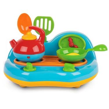 Imagem de Kit Cozinha Infantil Fogão E Panelas Brinquedo Meninas Div - Brinquedo