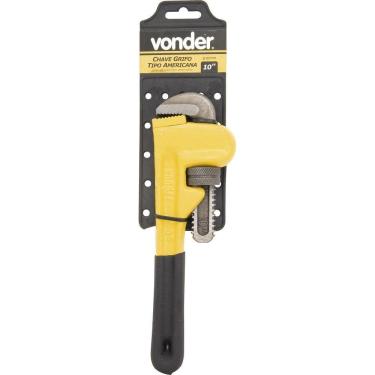 Imagem de Chave Grifo Cano 10 Americana Aço Forjado Emborra Vonder