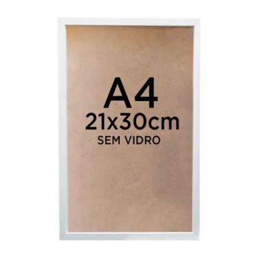 Imagem de Moldura Quadro Caixa 3cm A4 21x30cm Foto Poster Ilustração Sem Vidro -