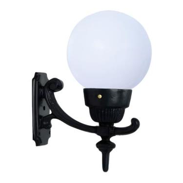 Imagem de Luminária Globo Pequena 3 com Braço Externa/interna Alumínio 37cm - Lu