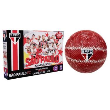 Imagem de COMP Kit Bola de Futebol + Quebra-Cabeça São Paulo F.C. - Futebol E Ma