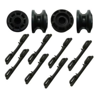 Imagem de Kit Carretel Roldana Calço Deslize Banco Uno Palio Completo - zk acess