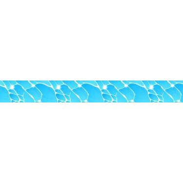 Imagem de Adesivo Piscina Faixa Kit Com 10 Unidades Agua M2 100x10 - Resitank