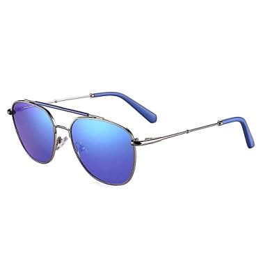 Imagem de Óculos de Sol com Lente Polarizada Masculino 20/20 Óculos Aviador Armação de Metal com proteção Uv400 (C4)