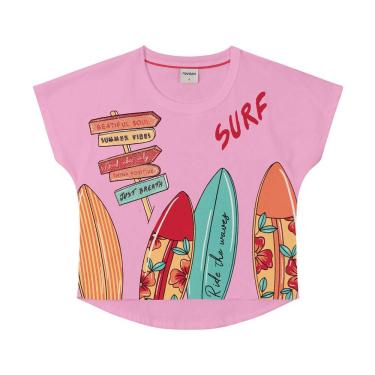 Imagem de Blusa Infantil Feminina Surf Rovitex Rosa