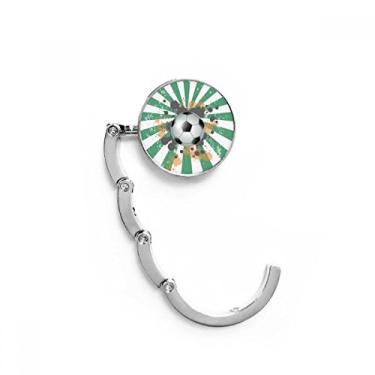 Imagem de Gancho de mesa radial de futebol americano, gancho de mesa com fecho decorativo dobrável