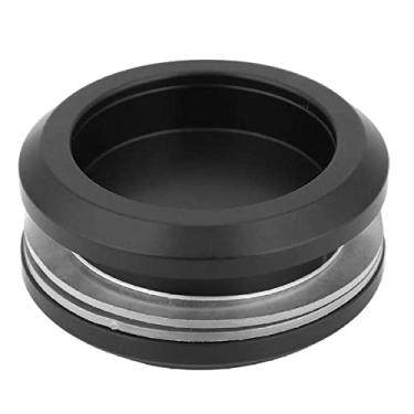 Imagem de Puxador para móveis em liga de alumínio preto Puxador redondo de vidro deslizante Porta do armário do armário Puxador da gaveta do armário, H