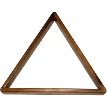 Imagem de Triângulo Madeira Para Bola Numerada Sinuca Bilhar Snooker