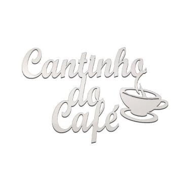 Imagem de Placa Decorativa Cantinho Do Café Branco
