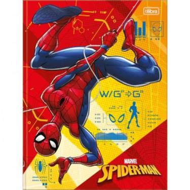 Imagem de Caderno Brochura Capa Dura Universitário Spider-Man 80 Folhas - Tilibr