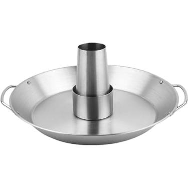 Imagem de Torrador de frango vertical - Suporte para torrador de frango em aço inoxidável, grelha para lata de cerveja, suporte para assar frango vertical, pote para grelhar seguro para máquina de lavar louça,