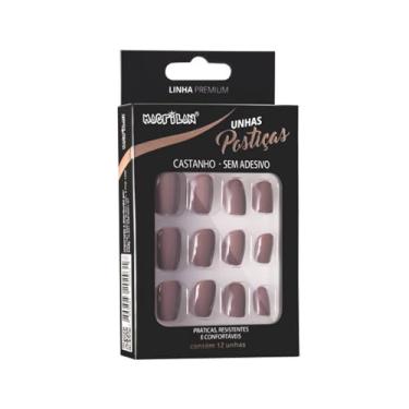 Imagem de Unhas Postiças Macrilan - UP206A Marrom - UP206A