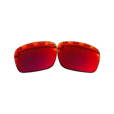 Imagem de Vonxyz Lentes de reposição para óculos de sol Oakley Sylas OO9448 57 mm - Rubi MirrorCoat polarizado, Revestimento espelhado rubi polarizado, 0