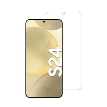 Imagem de UPONEW (Pacote com 2 para Samsung Galaxy S24 protetor de tela de vidro temperado protetor de fronteira (desbloqueio de impressões digitais)