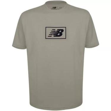 Imagem de Camiseta New Balance Essentials Logo Masculina - Verde Dark-Masculino