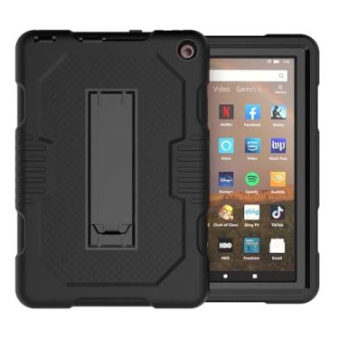 Imagem de Capa protetora para tablet Amazon Fire HD 8 HD8 Plus 2020 10ª geração com cores de sucesso Funda para Kindle Fire HD 8 2020 capas de 8 polegadas (preta, para Fire HD8 Plus 2020)