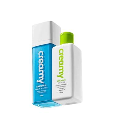 Imagem de Kit Creamy Ácido Glicólico Redutor de Linhas e Ácido Tranexâmico Solução Tônico Facial (2 produtos)