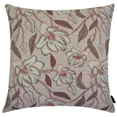 Imagem de Almofada Jacquard Flores 40x40cm Vermelha - FASTLAR