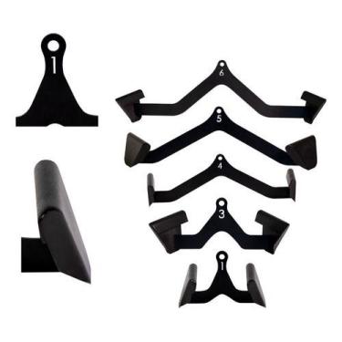 Imagem de 5 Puxadores Anatômicos Pulley Costas Exercício Academia - BASE