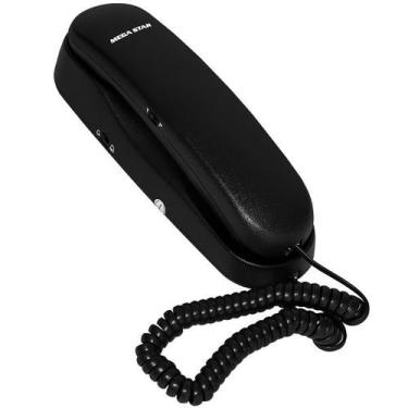 Imagem de Telefone Fixo Megastar FT308 - Preto - Mega Star