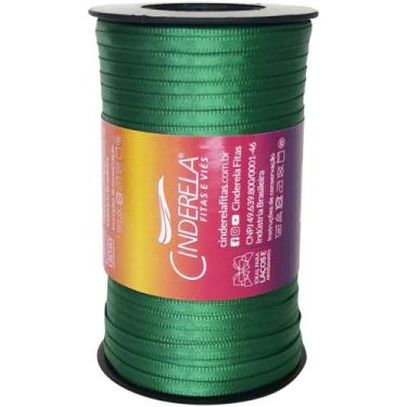 Imagem de Fita de Cetim 04MM 100M Verde Bandeira - Cinderela