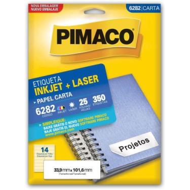 Imagem de Etiqueta Carta 6282 - 25 Folhas 33,9 X 101,6 MM - Pacote com 350 Etiqu