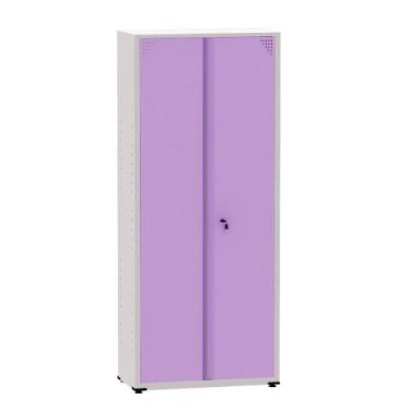 Imagem de Armário de Aço Montável Econômico Ap409sl Pandin 1,93 m Cinza e Lilás
