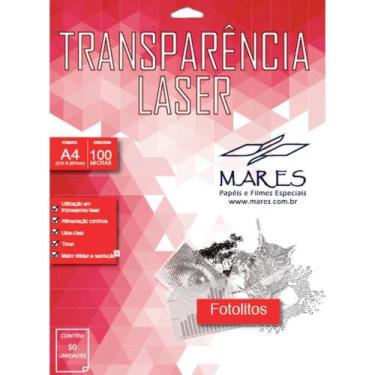 Imagem de Transparência Laserjet A4 210X297MM sem Tarja - Caixa com 50 Unidades 