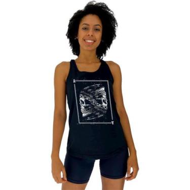 Imagem de Regata Feminina Recorte Nadador MXD Conceito Ás Indígena, Preto, G