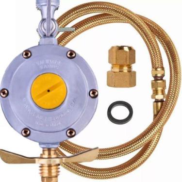 Imagem de Kit Instalação Fogão Cooktop Gás Botijão Mangueira 2m Haenke - Hidroga