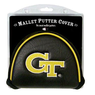 Imagem de Team Golf NCAA Georgia Tech Yellow Jackets Golf Club Mallet Putter Capa, serve na maioria dos putters de marreta, Scotty Cameron, Daddy Long Legs, Taylormade, Odyssey, Titleist, Ping, Callaway