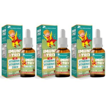 Imagem de 3x Imunitrix Kids Vitamina C+D+Zinco Flora Nativa do Brasil