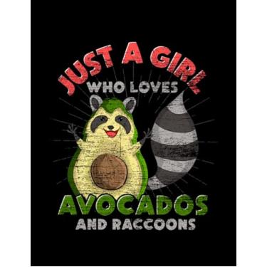 Imagem de Raccoon Trash Panda Racoon Lover Girls Avocado Animal Racoon: Daily Notebook (8.5x11)