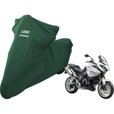 Imagem de Capa Cobrir Moto Triumph Tiger 1050 De Tecido Lycra - Mz, Verde