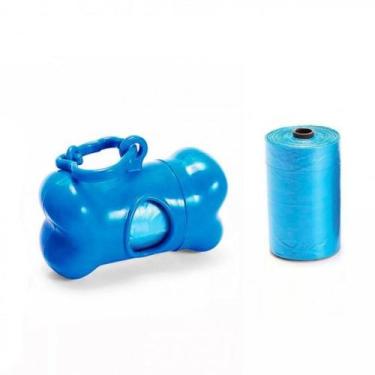 Imagem de Kit 3 rolinhos Higiene para Coleta de Fezes Caes e Gatos Azul - novo s