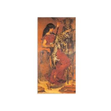 Imagem de MOBYAT Pôster Autumn Vintage Festival por Lawrence Alma Tadema Impressões, reprodução de pintura a óleo, impressão giclée em tela, arte de parede pronta para pendurar para decoração de quarto de casa.