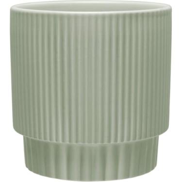 Imagem de CACHEPÔ VASO PLANTA DECORATIVO HOME&CO CERÂMICA 12X12X12CM VERDE
