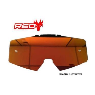 Imagem de Lente Simples Espelhada Vermelho Pino Tear Off P/ Ims Vision - Red Dra