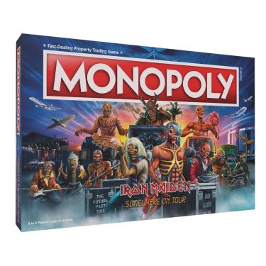 Imagem de Jogo de tabuleiro usaopoly Monopoly Iron Maiden com 6 fichas