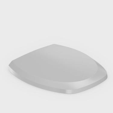 Imagem de Kit 2 Assentos Sanitário com Softclose Thema Plus Incepa Cinza Platina Brilhante