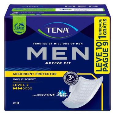 Imagem de Absorvente Protetor Masculino para Incontinência Urinária Tena Men Act