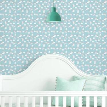 Imagem de Papel de Parede Infantil Unicórnios - CasaH