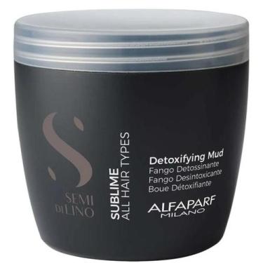 Imagem de Máscara Alfaparf Semi Di Lino Sublime Detoxifying 500ml Limpeza Profun