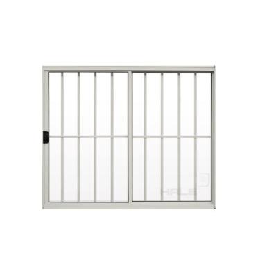 Imagem de Janela 2 Folhas de Correr C/ Grade 1.00(A) X 1.20(L) Aluminio Branco L