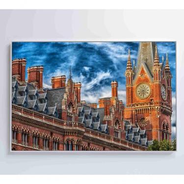 Imagem de Quadro Hotel Londrino 60x40 Cm Vidro Impresso