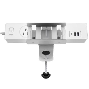 Imagem de Monzlteck Suporte de braçadeira de mesa ajustável para filtro de linha, coloque sua régua onde você precisa - DPS-03