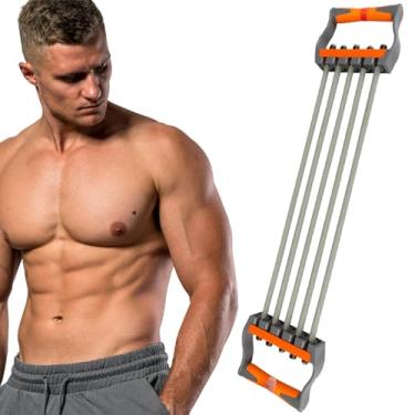 Imagem de VOPOCO Expansor De Peito Para Homens, Fortalecedor Antebraço Ajustável Com Tubos Removíveis, Treinador Braços, Músculos Das Costas, Equipamento Treino A Parte Superior Do Corpo, Academia Em Casa, Ex
