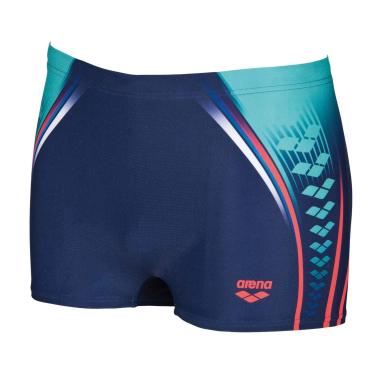 Imagem de arena Sunga Maxlife One Placed Print Azul Marinho E Vermelho Fluorescente - Xgg